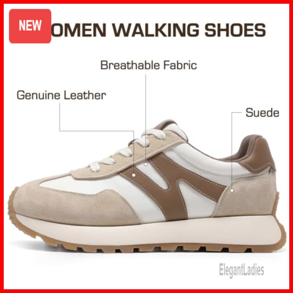 Platform Sneakers Suede Patchwork Non-Slip Walkin… - image 2